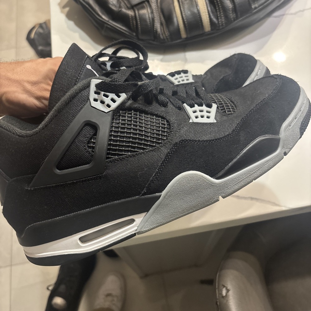 Size 14 - Jordan 4 Retro SE Mid Black Canvas